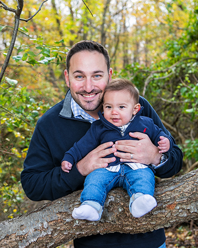 baby photoshoot park with father daddy outside near me
