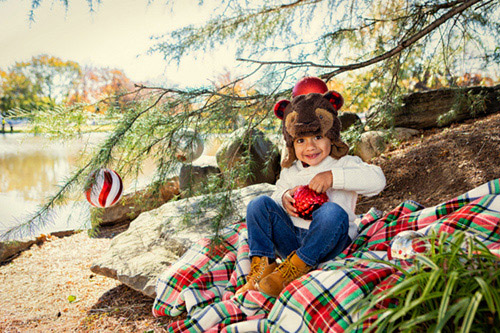 holiday card family photoshoot